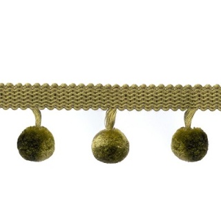 Supernova pompom fringe, Leaf Green