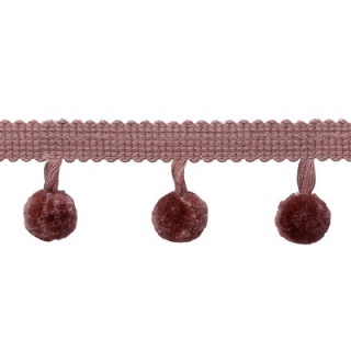 Supernova pompom fringe, Mauve