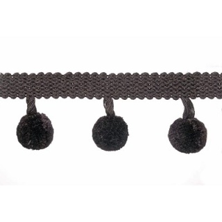Supernova pompom fringe, Black