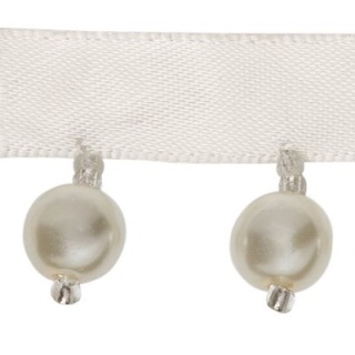 Pearls trim, Ivory