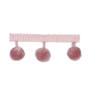 Pompom Fringe Soft Pink