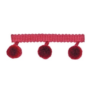 Pompom Fringe Magenta