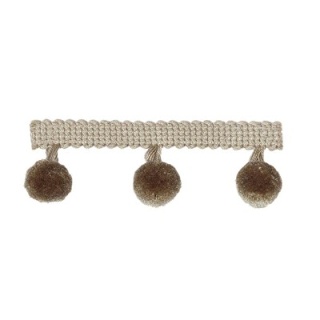 Pompom Fringe Pewter