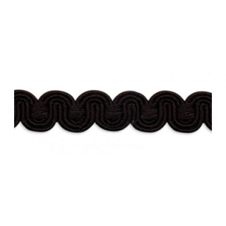 Chiswick scroll gimp, Black