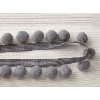 Romo Pompom braid, Grey