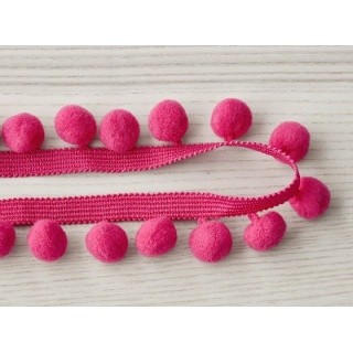 Romo Pompom braid, Fucshia