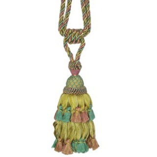 Antique swagged single tassel tieback, colour 392