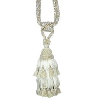 Antique swagged single tassel tieback, colour 455