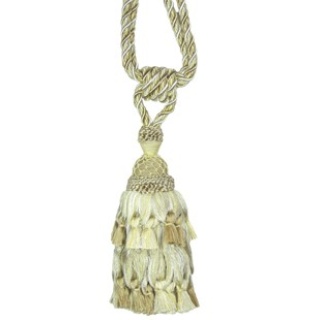 Antique swagged single tassel tieback, colour 479