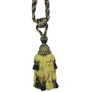 Antique swagged single tassel tieback, colour 7632