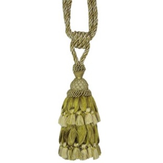 Antique swagged single tassel tieback, colour 7633