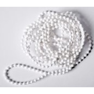 Plastic operating chain, white