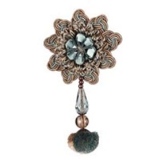 Princess rosette and beads, Ocean