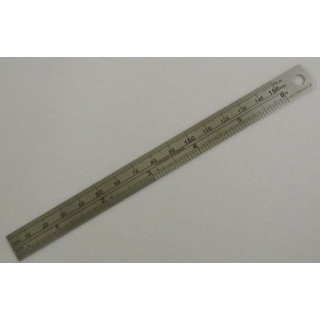 15cm/6 inch metal ruler