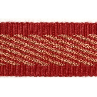 Coventry striped braid, Coral