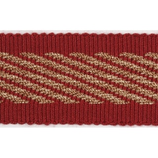 Coventry striped braid, Red