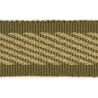 Coventry striped braid, Green