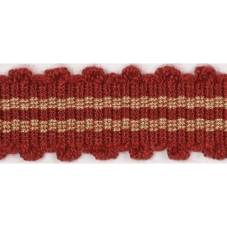 Coventry fan edge braid, Red