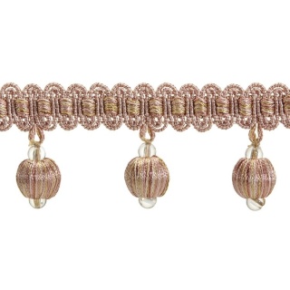 Radiance ball fringe, Rose Gold