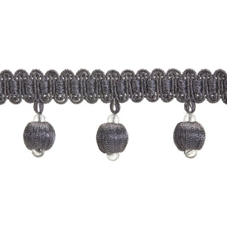 Radiance ball fringe, Pewter