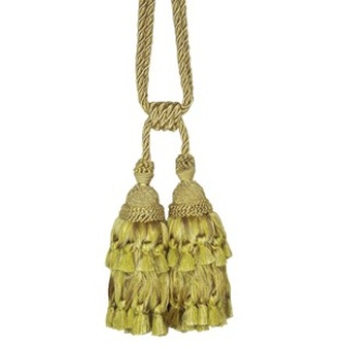 Antique swagged double tassel tieback, colour 308