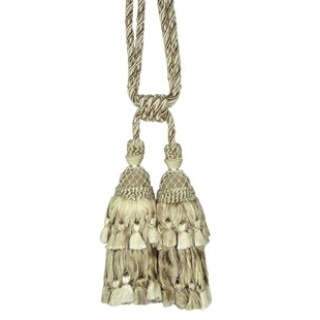 Antique swagged double tassel tieback, colour 401