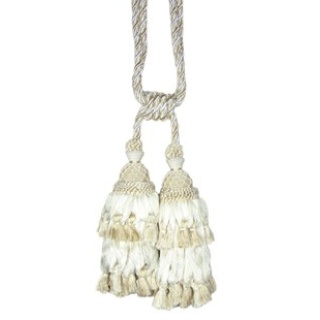 Antique swagged double tassel tieback, colour 455