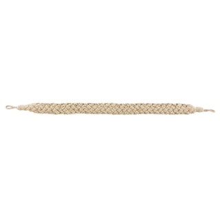Naturals Collection plaited tieback, Cream/Linen