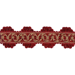 Atomic fan edge braid, Red