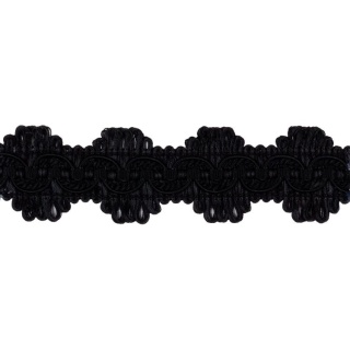Atomic fan edge braid, Black