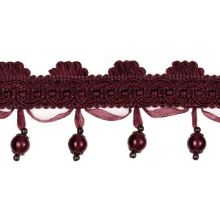 Atomic beaded fringe, Purple