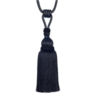 Atomic single tassel tieback, Black
