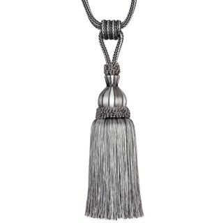 Atomic single tassel tieback, Black/Grey