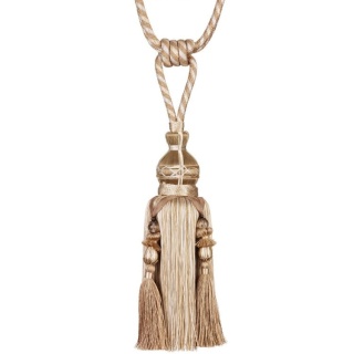 Atomic decorated tassel tieback, Natural