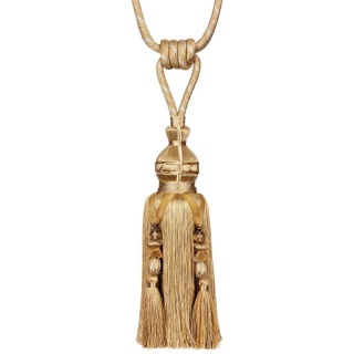 Atomic decorated tassel tieback, Gold