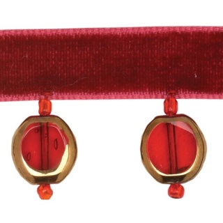 Framed Bead, Burgundy