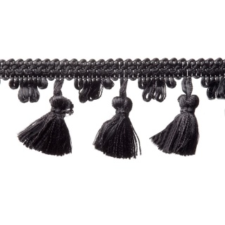 Ariel tassel fringe, Eclipse Black