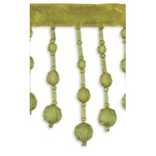 Kensington beaded fringe, Dark Gold