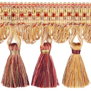 Florentine tassel fringe, Terracotta
