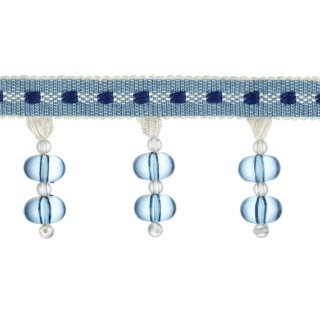 Belezza beaded trim, Denim