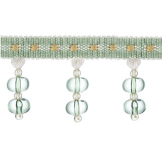 Belezza beaded trim, Thyme