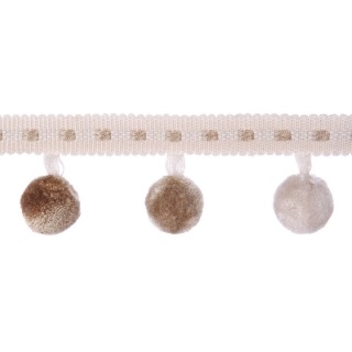 Belezza pompom trim, Cream