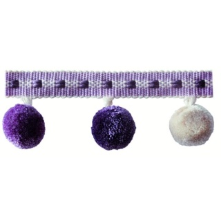 Belezza pompom trim, Heather