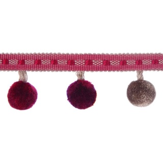 Belezza pompom trim, Ruby