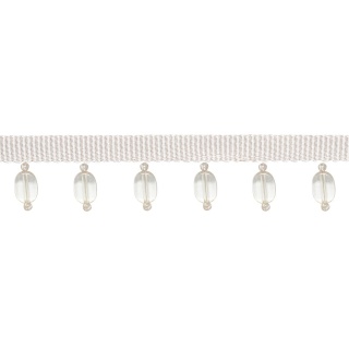 Cabachon beaded trim, Ivory