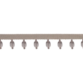 Cabachon beaded trim, Taupe