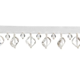 Clear Square bead fringe