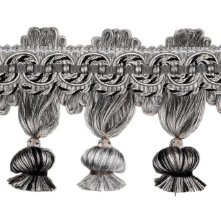 Atomic tassel fringe, Black/Grey