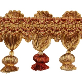 Atomic tassel fringe, Terracotta