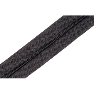 Black continuous zip